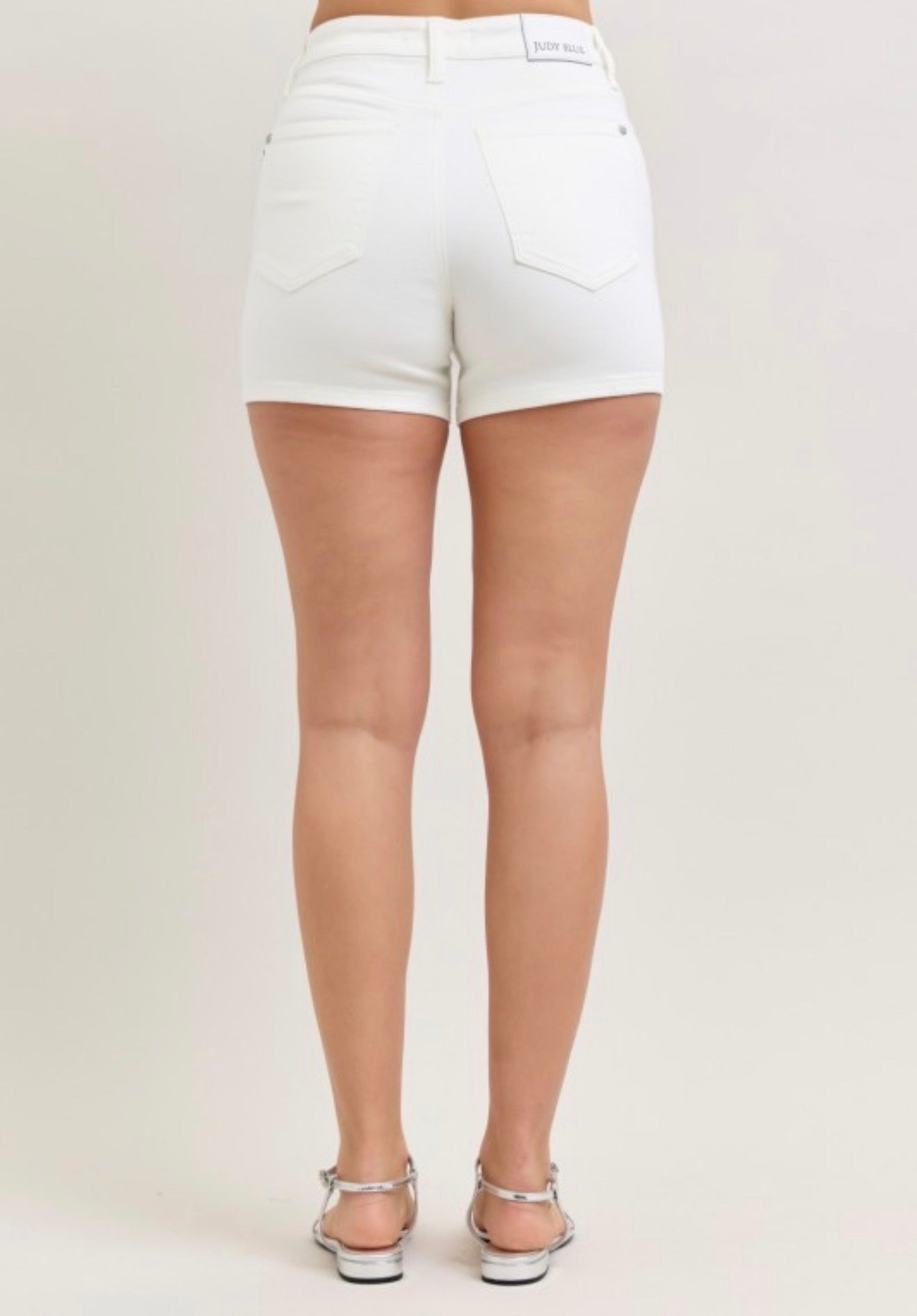 Judy Blue Coastal White Shorts
